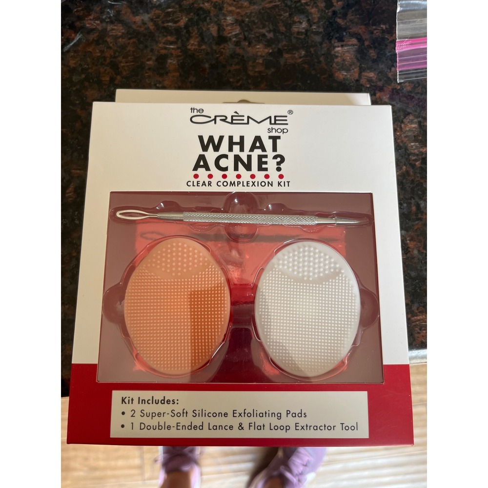 The Crème Shop What Acne‎ Clear Complexion Kit Silicone Pads & Extractor ACN6988